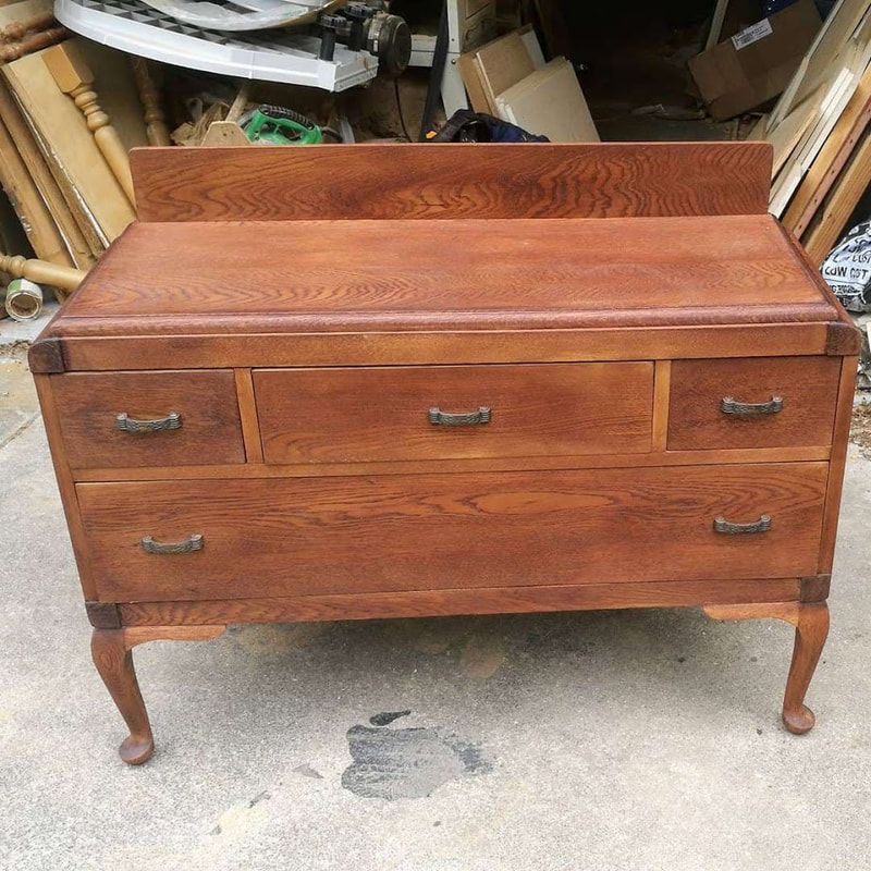 restored Art Deco drawers